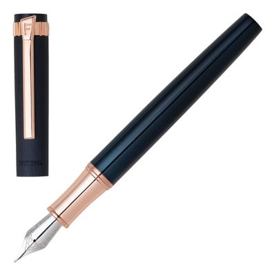 FOUNTAIN PEN PRESTIGE ROSE GOLD NAVY
