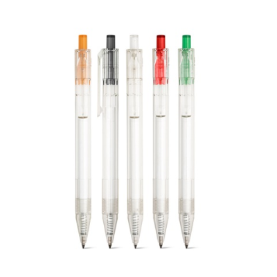 HARLAN RPET BALL PEN with Colour Button - PROMOTIONAL CORPORATE GIFT
