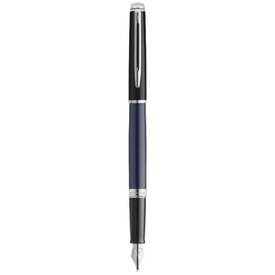 HEMISPHERE COLOUR BLOCKING FOUNTAIN PEN with Palladium Trim (Blue Ink)
