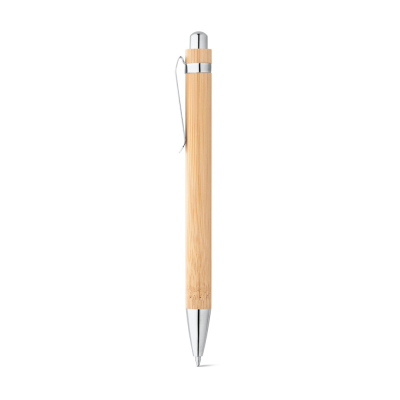 HERA BAMBOO BALL PEN with Metal Clip in Natural