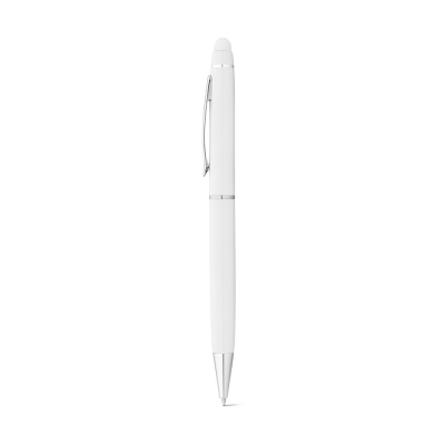 JULIE BALL PEN in Recycled Aluminum in White - PROMOTIONAL CORPORATE GIFT