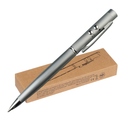 LASER POINTER AND LED PEN in Silvergrey  - PROMOTIONAL CORPORATE GIFT