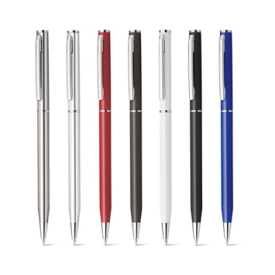 LESLEY METALLIC ALUMINIUM METAL BALL PEN with Clip & Twist Mechanism