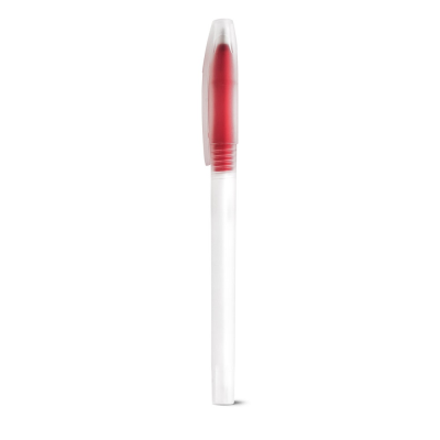 LUCY PP BALL PEN with Colour Nose Cone in Red