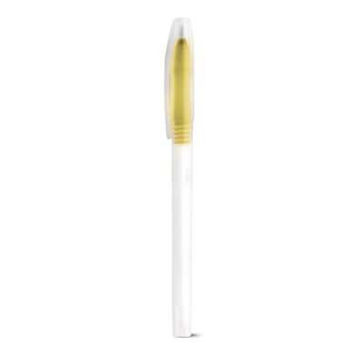 LUCY PP BALL PEN with Colour Nose Cone in Yellow