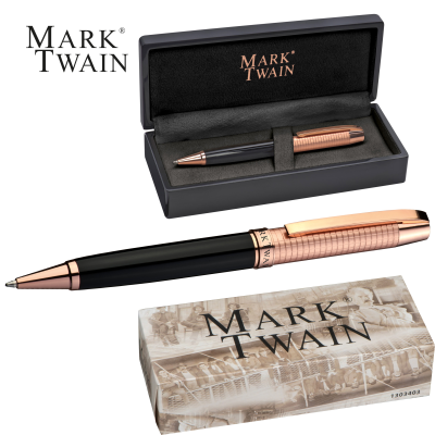MARK TWAIN COPPER BALL PEN in Black