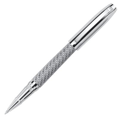 METAL ROLLERBALL PEN in Silver Chrome