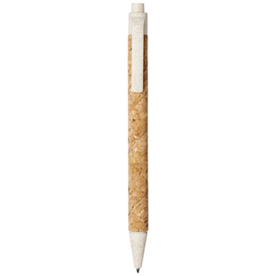 MIDAR CORK AND WHEAT STRAW BALL PEN (BLACK INK)