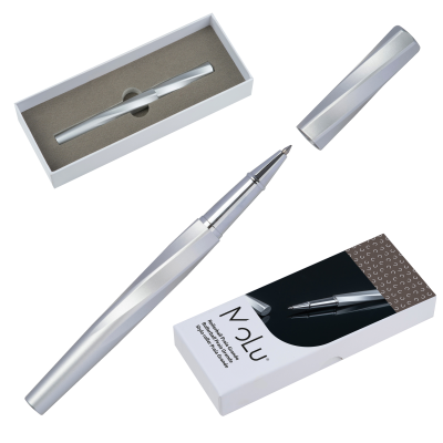 MOLU BRASS ROLLERBALL PEN PRAIA GRANDE in Silver Grey 