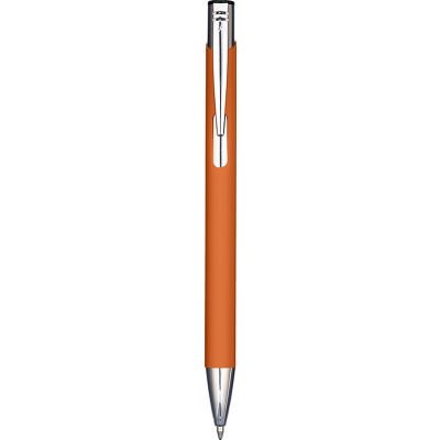 MOOD SOFT FEEL METAL BALL PEN - ORANGE
