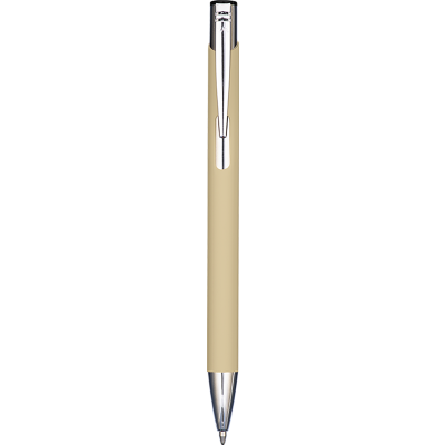 MOOD SOFT FEEL METAL BALL PEN - PASTEL YELLOW