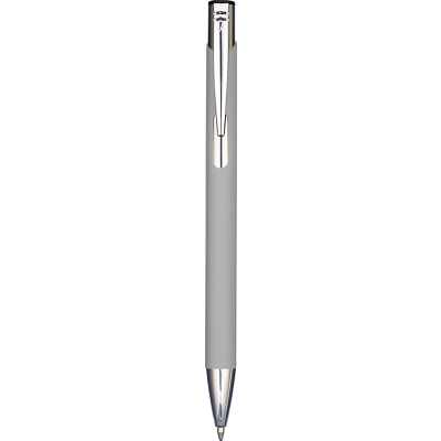 MOOD SOFT FEEL METAL BALL PEN - SILVER
