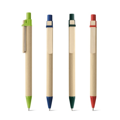 NAIROBI KRAFT PAPER BALL PEN with Wood Clip
