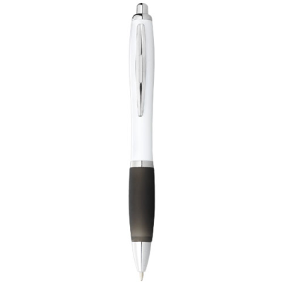 NASH BALL PEN with White Barrel & Colour Grip (Black Ink)