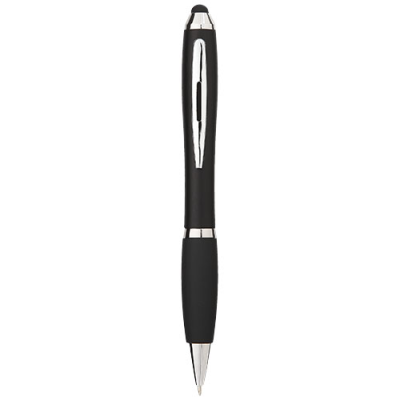 NASH COLOUR STYLUS BALL PEN with Black Grip in Solid Black