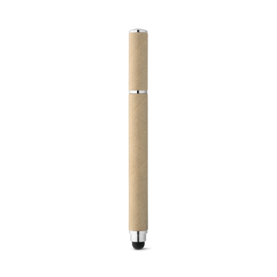 PAPYRUS BALL PEN in Paper Kraft & ABS with Touch Tip in Natural - PROMOTIONAL CORPORATE GIFT