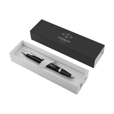 PARKER IM BALL PEN GLOSSY - BLUE INK in Black