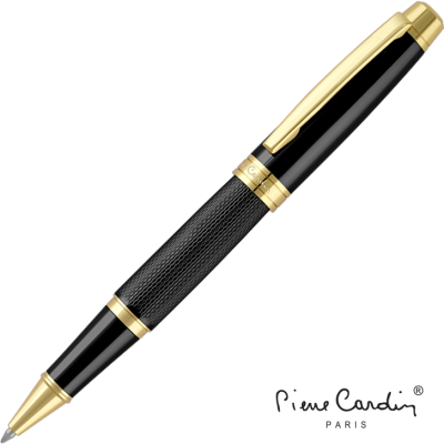 PIERRE CARDIN ACADEMIE METAL ROLLERBALL PEN - GOLD