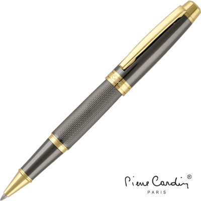 PIERRE CARDIN ACADEMIE METAL ROLLERBALL PEN - GUN METAL GOLD - PROMOTIONAL CORPORATE GIFT