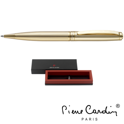 PIERRE CARDIN LUSTROUS METAL BALL PEN - GOLD with Pb17 Box  - PROMOTIONAL CORPORATE GIFT