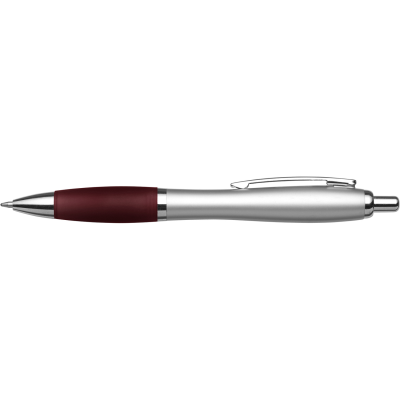 PLASTIC BALL PEN in Burgundy