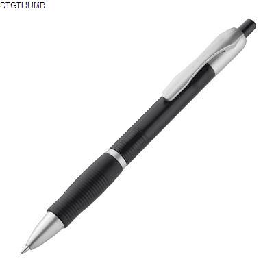 PLASTIC BALL PEN in Frosted Black