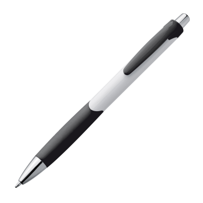 PLASTIC BALL PEN in White & Black