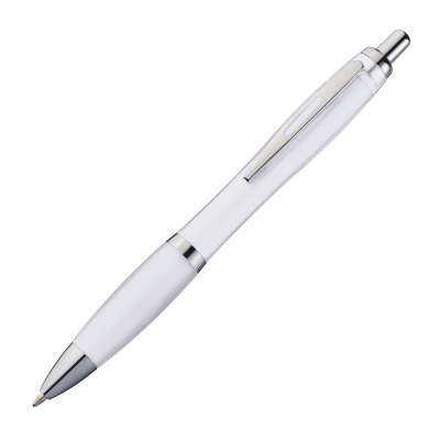 PLASTIC BALL PEN MOSCOW in White 