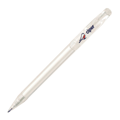 PRODIR TWIST ACTION BALL PEN in Clear Transparent Finish