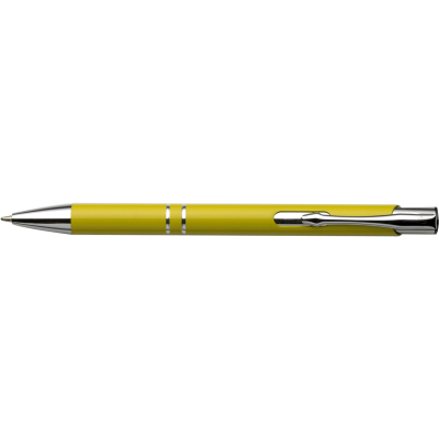 PUSH BUTTON BALL PEN in Yellow