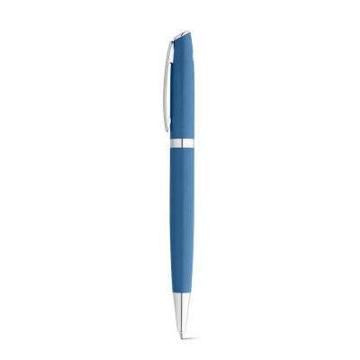 RE-LANDO-SET ROLLER AND BALL PEN SET with Recycled Aluminium Metal in Blue - PROMOTIONAL CORPORATE GIFT