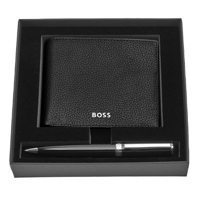 SET HUGO BOSS BLACK (BALLPOINT PEN & WALLET)
