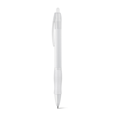 SLIM BK NONSLIP ABS BALL PEN in White
