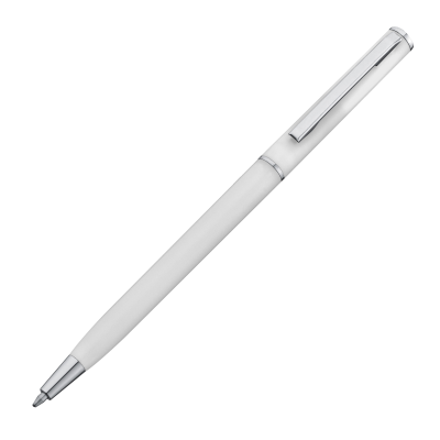 SLIME LINE PLASTIC BALL PEN in White