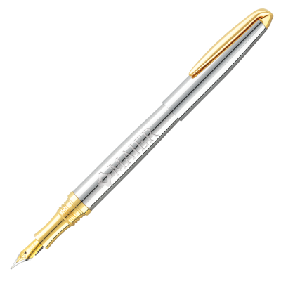STERLING CLASSIC FOUNTAIN PEN - SILVER - GOLD