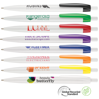SUPERSAVER CLICK GRS RECYCLED PLASTIC BALL PEN