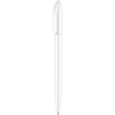 SUPERSAVER TWIST BALL PEN - SOLID WHITE