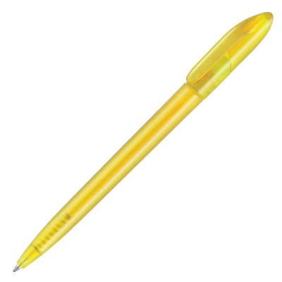 SUPERSAVER TWIST FROST BALL PEN - YELLOW