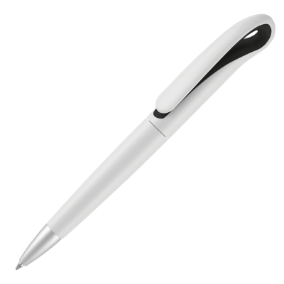 SWAN BALL PEN - WHITE - BLACK