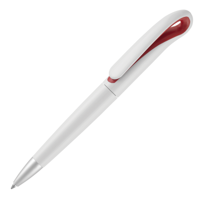 SWAN BALL PEN - WHITE - RED