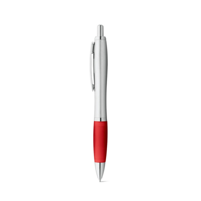 SWING ABS BALL PEN with Aluminium Metal Clip in Red