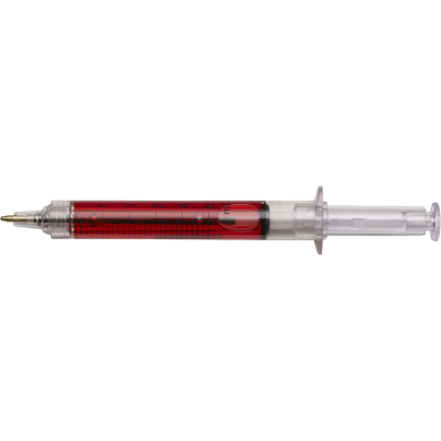 SYRINGE BALL PEN in Red