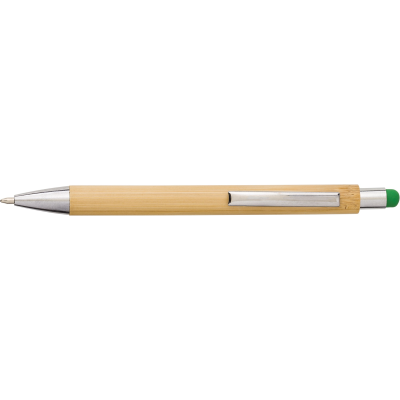 THE LEX - BAMBOO AND PLASTIC BALL PEN in Lime