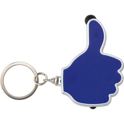 TORCH with Stylus on a Keyring in Blue