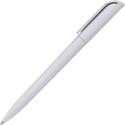 TWIST ACTION BALL PEN in White - PROMOTIONAL CORPORATE GIFT