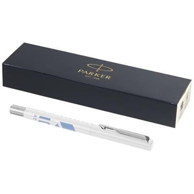 VECTOR ROLLERBALL PEN in White Solid