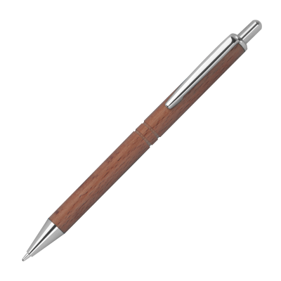 WOOD BALL PEN in Brown