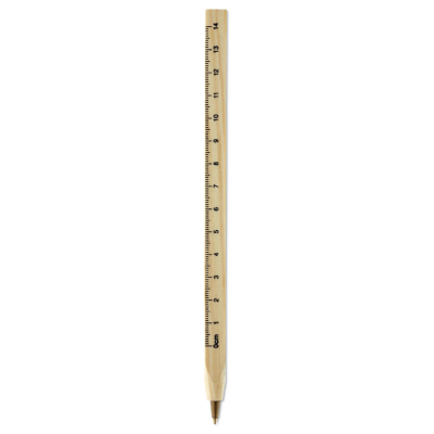 WOOD RULER PEN in Brown