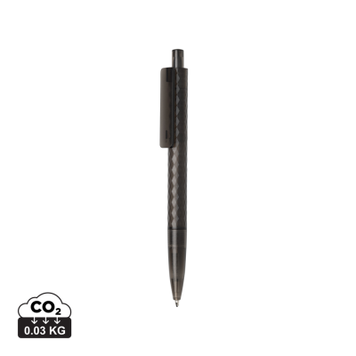 X3 GRS RECYCLED PC PLASTIC PEN FROSTED in Black