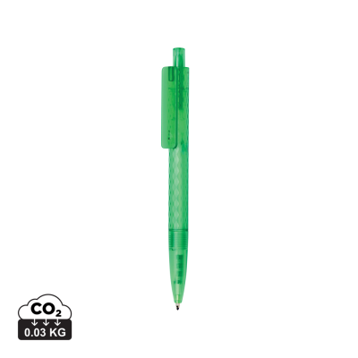 X3 GRS RECYCLED PC PLASTIC PEN FROSTED in Green
